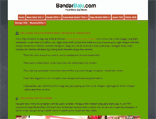 Tablet Screenshot of bandarbaju.com
